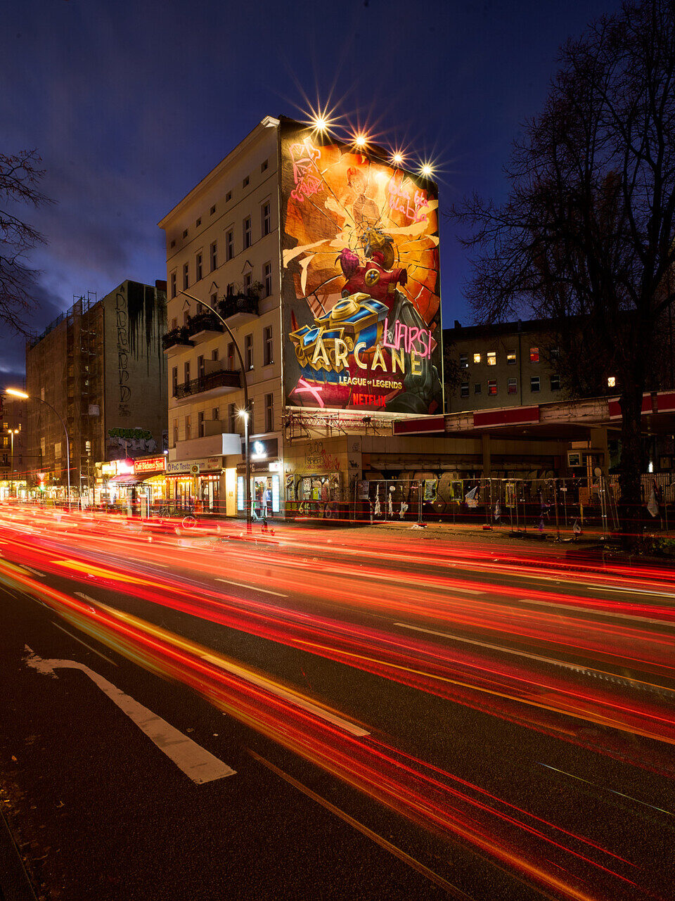 Fractured Reflections — Promotional Illustration and Mural Art for Entertainment Campaigns 4 janio garcia arcane berlin finalmurals 24 edited
